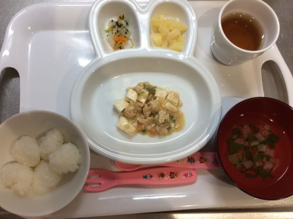 豆腐の肉みそ煮 完了期