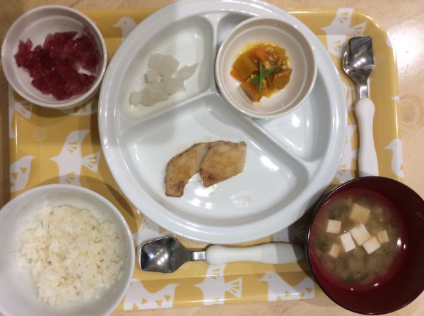 かれいの梅照り焼き 完了期