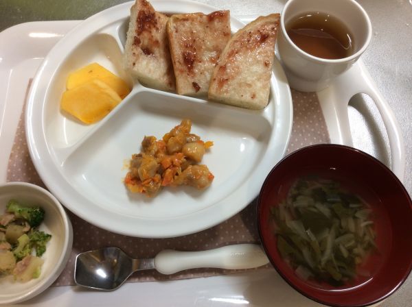 鶏肉のオーロラソース和え 常食 畑のかぶを使っています