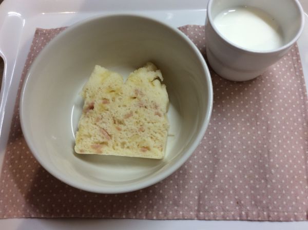 ハムチーズ蒸しパン