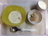 みかんヨーグルトと手作りクッキー 常食