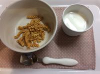 マカロニきな粉 常食 離乳食完了期