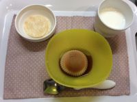 きな粉ゼリー、せんべい常食