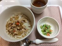 けんちんうどん畑のキャベツとネギを使っています