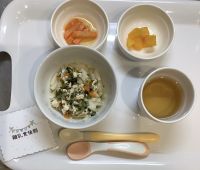 煮込みうどん、かぼちゃの甘煮離乳食後期