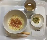 ミートスパゲッティ、野菜煮離乳食後期