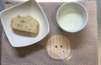 梨の米粉ケーキ常食